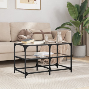Coffee Table Transparent Engineered wood, steel, glass ...