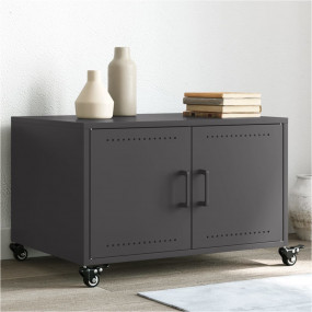 Coffee Table Black Cold-rolled steel Medium Lockable wh...