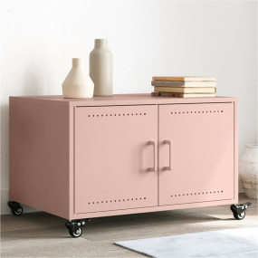 Coffee Table Pink Cold-rolled steel 26.8x19.7x17.1 in