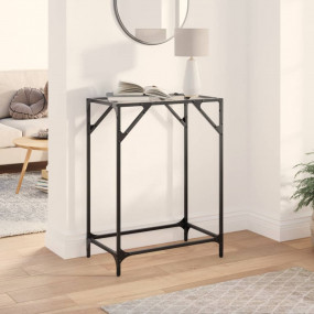 Console Table Transparent glass and steel Steel and gla...
