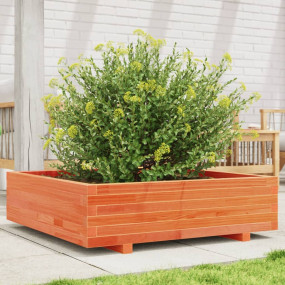 Garden Planter Wax brown Solid pinewood Large Decorativ...