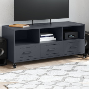 TV Cabinet Anthracite Cold-rolled steel Medium Rollable