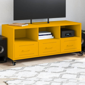 TV Cabinet Mustard Yellow Cold-rolled steel 39.6 x 15.4...