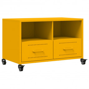 TV Cabinet Mustard Yellow Cold-rolled Steel Compact TV ...