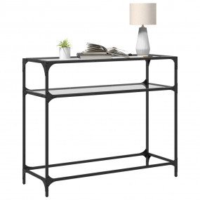 Console Table Transparent glass Steel and glass Medium