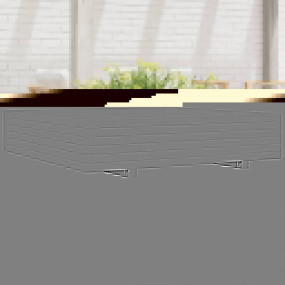 Garden Planter White Solid pinewood Large Decorative In...