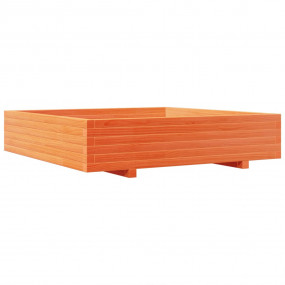 Garden Planter Wax Brown Solid Pine Wood 43.3 in