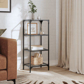 Storage Rack Transparent glass Stainless Steel and Glas...