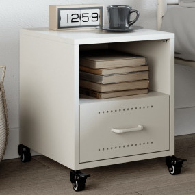 Bedside Cabinet White Cold-rolled steel Bedside Cabinet