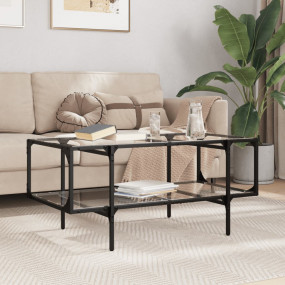Coffee Table Transparent, Silver