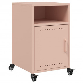 Bedside Cabinet Pink Cold-rolled Steel 14.2 x 15.4 x 23...