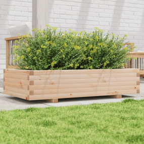 Garden Planter Natural Pine Solid Pine Wood Large Durab...