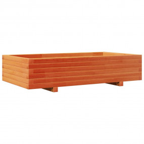 Garden Planter Wax brown Solid pinewood Medium Decorati...