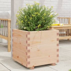 Garden Planter Natural wood Solid pinewood Medium