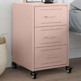 Bedside Cabinet Pink Cold-rolled steel Medium Bedside C...
