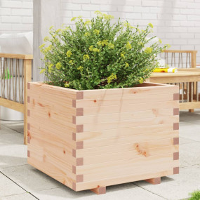 Garden Planter Natural wood Solid pinewood Medium Durab...