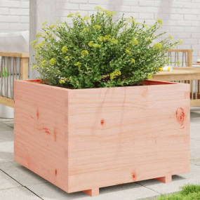 Garden Planter Natural wood Solid Douglas wood Large Du...