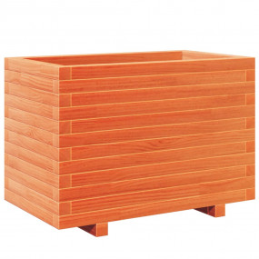 Garden Planter Wax brown Solid pinewood 27.6 x 15.7 x 1...