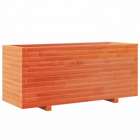Garden Planter Wax Brown Solid Pinewood Medium Durable