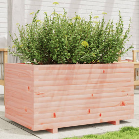 Garden Planter Natural wood Solid Douglas wood Large Du...
