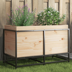 Garden Planter Natural wood Solid pine wood, Steel Medi...