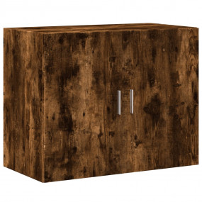 Wall Cabinet Smoked Oak Engineered Wood 31.5 x 16.7 x 2...