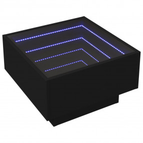 Coffee Table Black Engineered wood, glass 19.7 in Coffe...