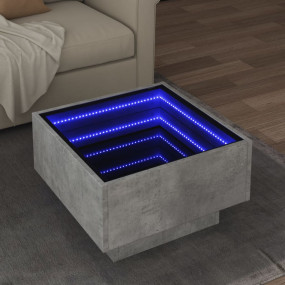 Coffee Table Concrete grey Engineered wood, Glass Compa...