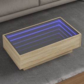 Coffee Table Sonoma oak Engineered wood, glass Medium