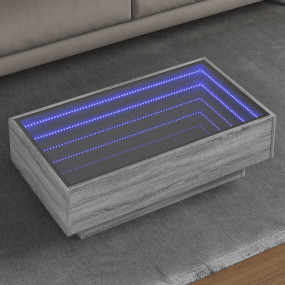 Coffee Table Grey Sonoma Engineered Wood, Glass Medium
