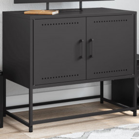 TV Cabinet Black Steel Standard Storage TV Cabinet