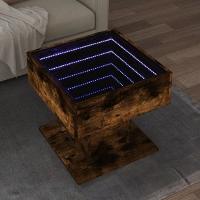 Coffee Table Smoked oak Engineered wood, glass Medium