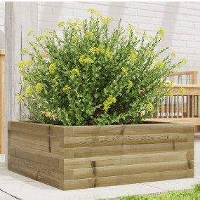 Garden Planter Natural Wood Impregnated Pine Wood Mediu...