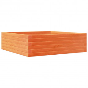 Garden Planter Wax brown Solid pine wood 31.5x31.5x9.1 ...