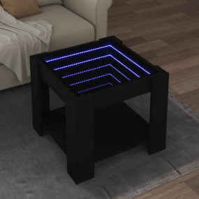 Coffee Table Black Engineered wood Compact Coffee Table...