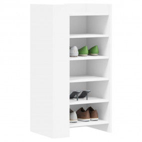 Shoe Cabinet White Engineered wood Medium Shoe Cabinet