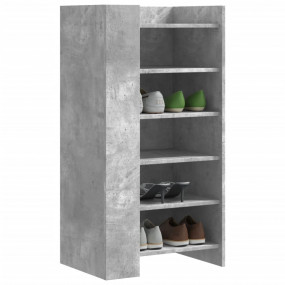Shoe Cabinet Concrete grey Engineered wood Medium Recta...