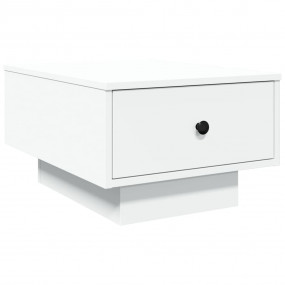 Coffee Table White Engineered wood, metal 23.6 x 17.7 x...