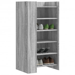 Shoe Cabinet Grey Sonoma Engineered Wood 39.4 in tall