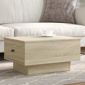Coffee Table Sonoma Oak Engineered Wood, Metal Medium