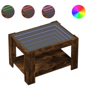 Coffee Table Smoked Oak Engineered wood, glass Coffee T...