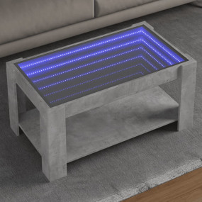 Coffee Table Concrete Gray Engineered wood, glass