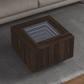 Coffee Table Brown oak Engineered wood, glass Medium Co...