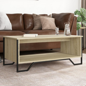 Coffee Table Sonoma oak Engineered wood 39.4 x 20.1 x 1...