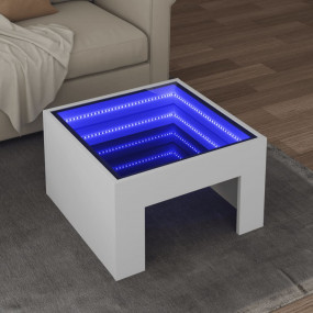 Coffee Table White Engineered wood, glass One Size Coff...