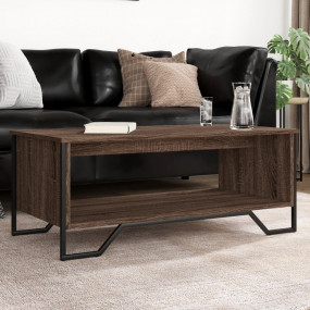 Coffee Table Brown Oak Engineered Wood Medium Coffee Ta...