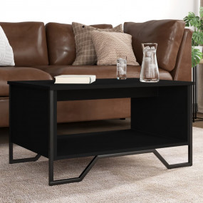 Coffee Table Black Engineered wood, Metal Medium Coffee...
