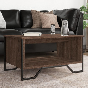 Coffee Table Brown Oak Engineered wood, metal Small Cof...