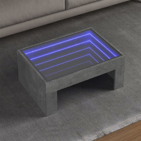 Coffee Table Concrete Grey Engineered wood, Glass Compa...