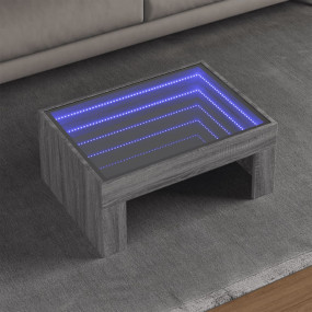 Coffee Table Grey Sonoma Engineered Wood, Glass Medium